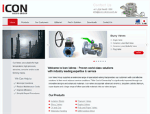 Tablet Screenshot of icon-valves.com.au